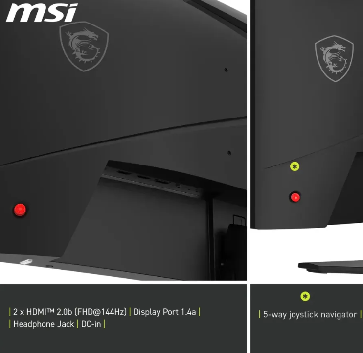 Monitor Gamer MSI MAG 275CQF E18 | 27" Curvo QHD | 180Hz | 0.5ms | Rapid VA | Negro