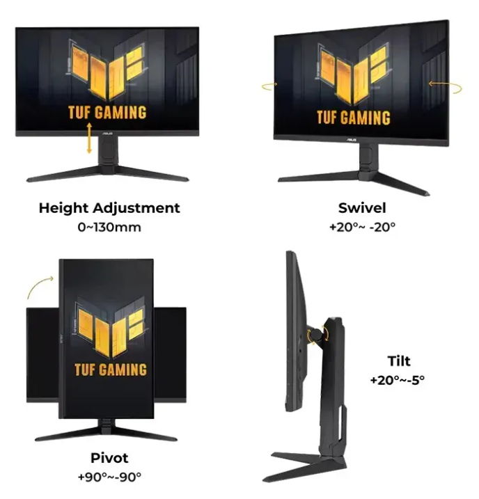 Monitor Gamer ASUS TUF VG27AQL5A | 27" QHD | 210Hz (OC) | 0.3ms | Fast IPS | Negro