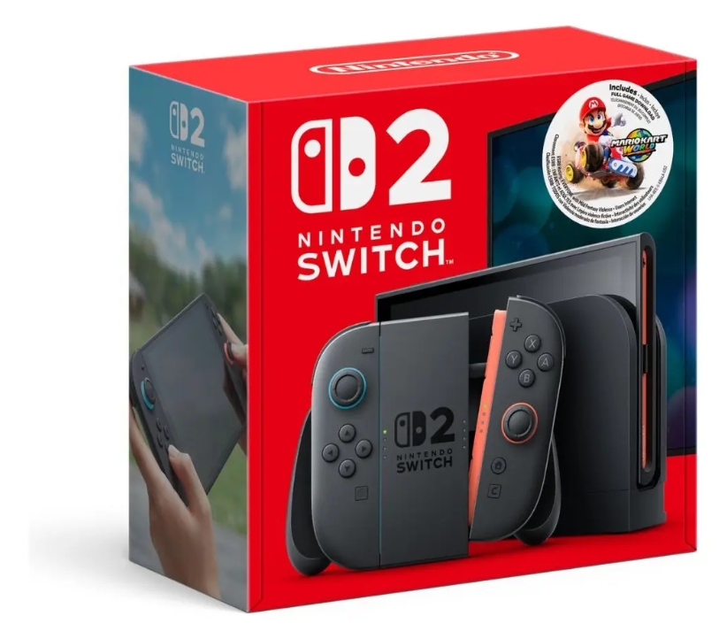 Consola Nintendo Switch 2 + Juego Mario Kart World | 256GB | 4K | Negro