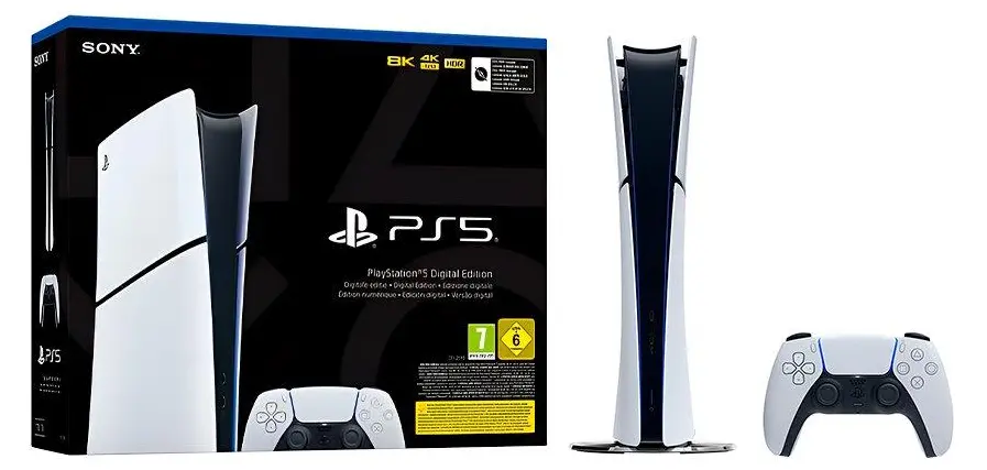 Consola Sony PlayStation 5 Slim Digital | Blanco | 825 GB | 4K | Edición Digital