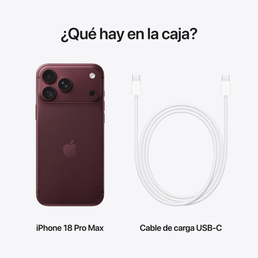 Apple iPhone 18 Pro Max | 256GB | 12GB RAM | Borgoña